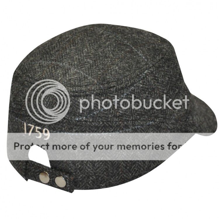 guinness stout beer grey plaid cadet hat / cap - new